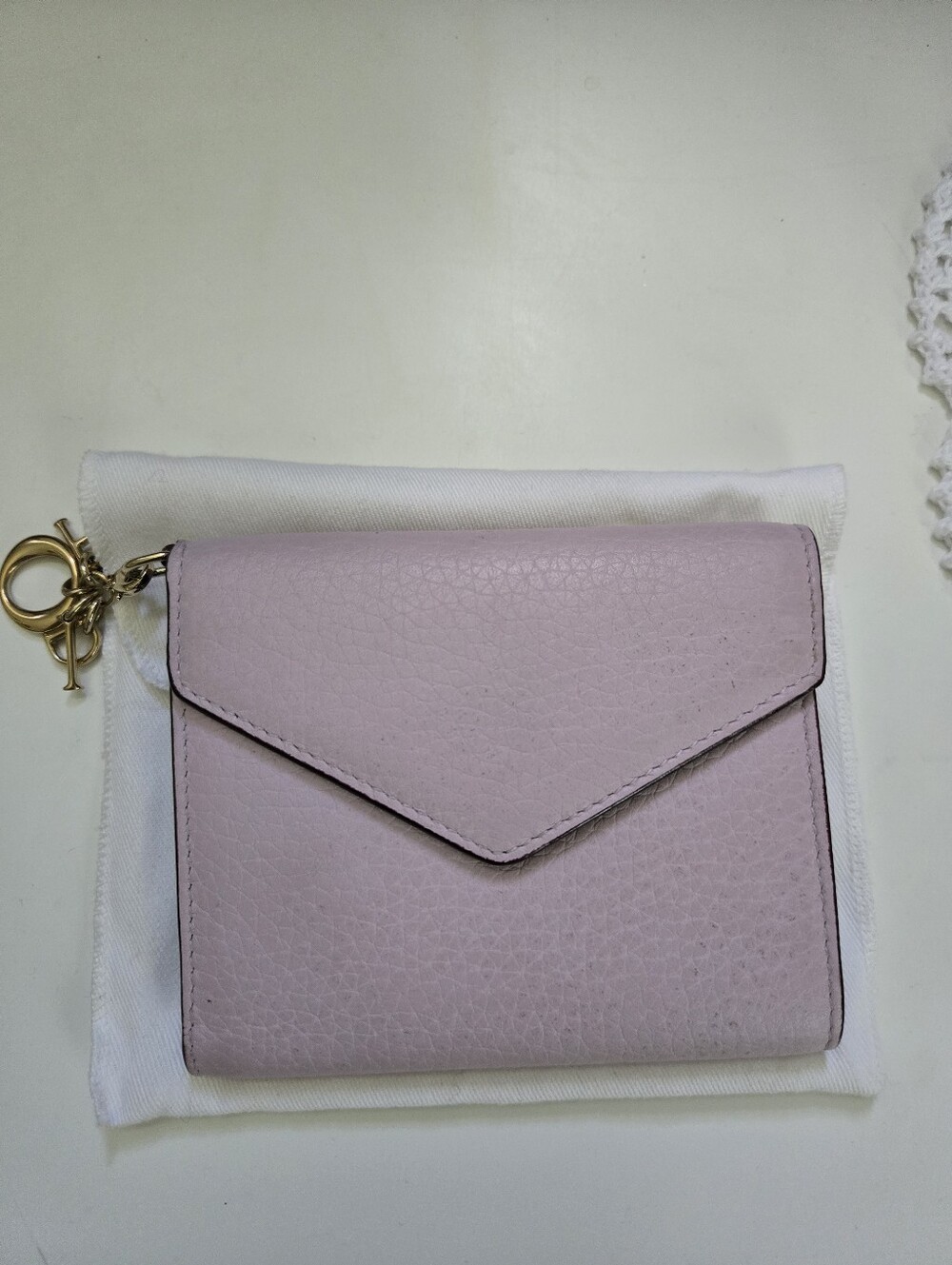 Dior Bifold Wallet in Pastel Purple